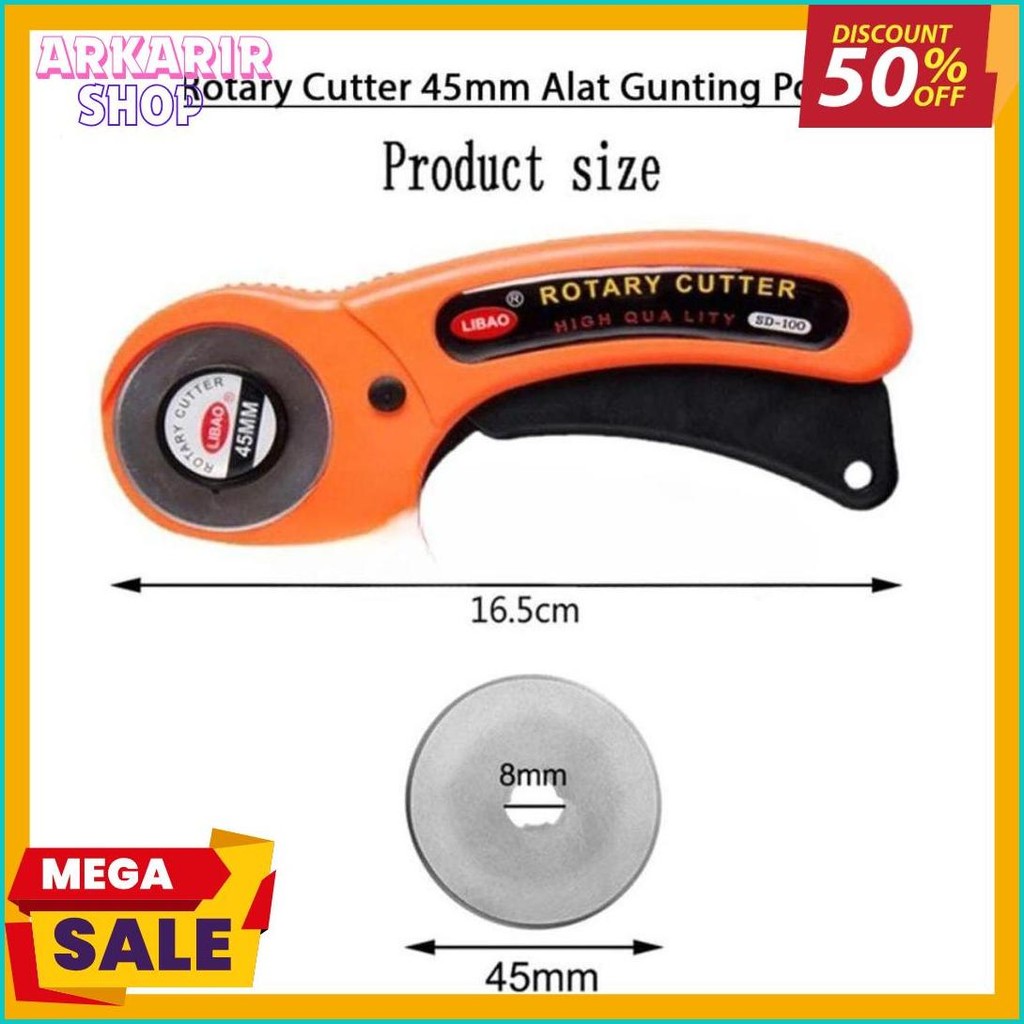 

Rotary Cutter 45Mm / Refill Cutter/ Alat Gunting Potong Bahan Kain Alat Potong Terlaris! Produk Ini Banyak Dicari