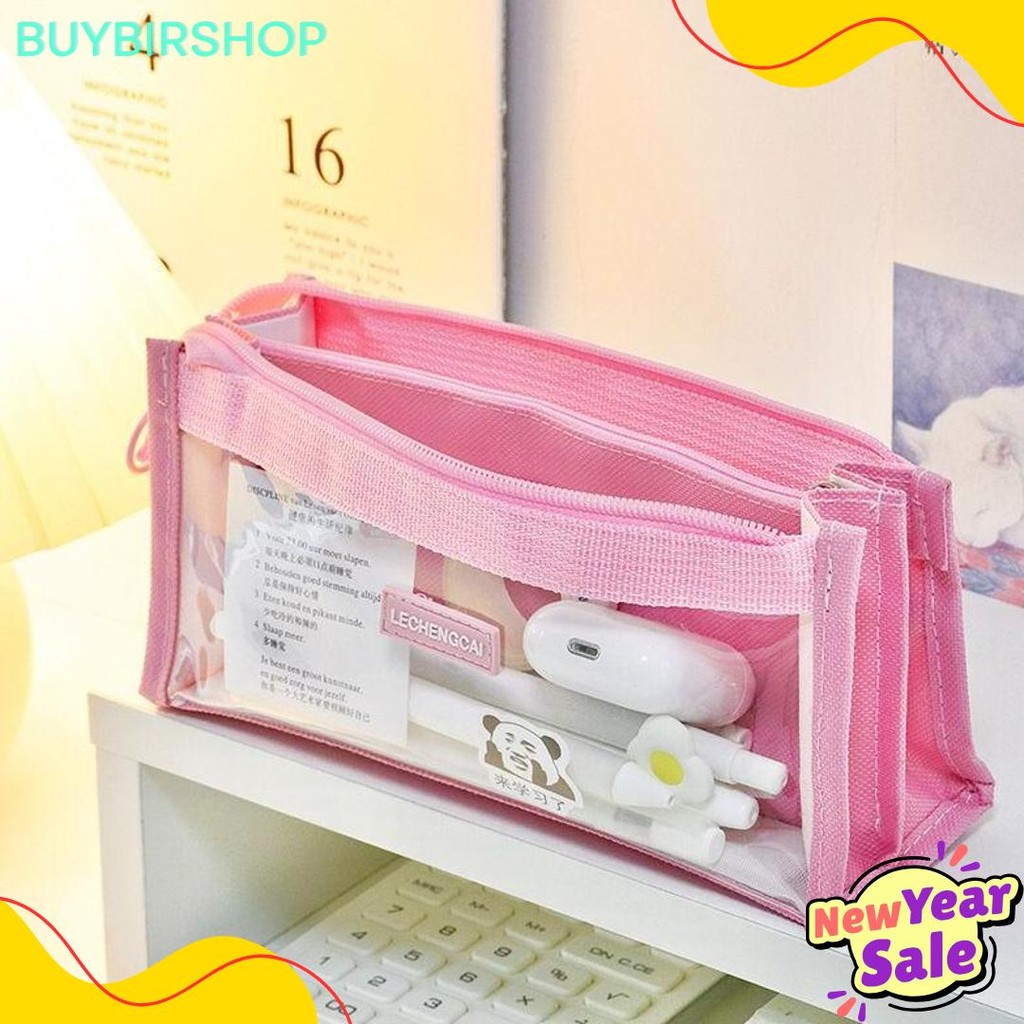 

[Miloli] Kotak Pensil Lechengcai Tempat Pena Kosmetik Kapasitas Besar Pvc Transparant Stationery - F0209 Terlengkap Dan Termurah