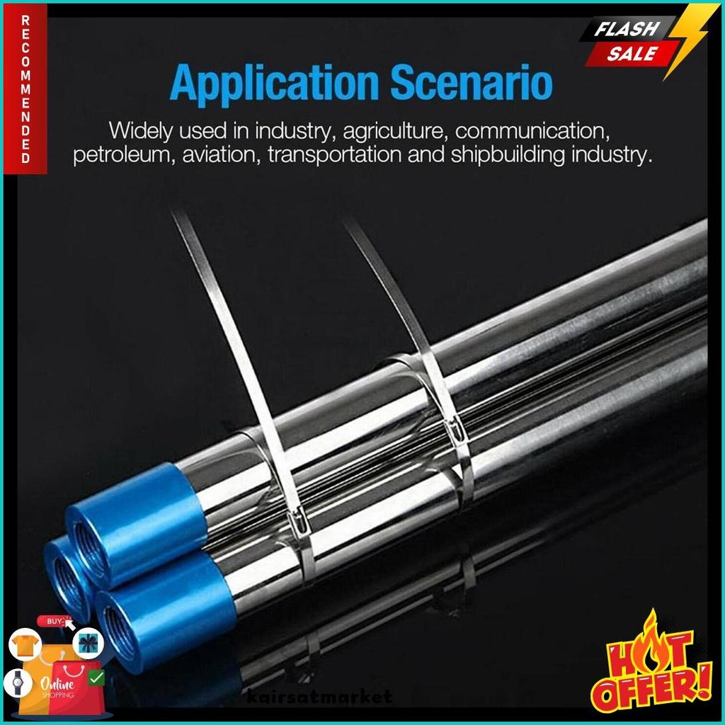 

50Pcs 15/20/30Cm Kabel Ties Stainless Steel Cable Ties Kabel Tis Steel 304 Terlengkap Dan Termurah