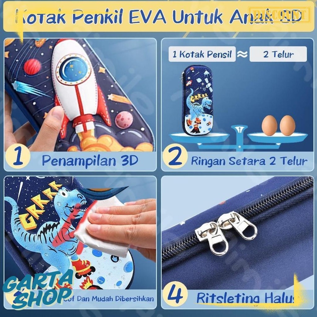 

Hoptech- Aimilo Tempat Pensil 3D Anak Kartun Stationery Kotak Pensil Alat Tulis Perlengkapan Sekolah Terlaris! Produk Ini Banyak Dicari