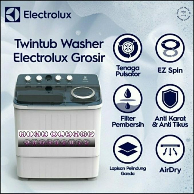Murah MESIN CUCI ELECTROLUX EWS11262 10KG 2 TABUNG EWS 11262 WA EWS11262WA Non COD
