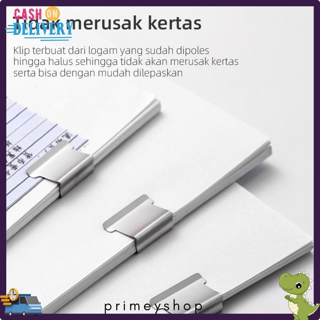 

Nusign Fastener / Binder Clip / Penjepit Kertas Otomatis Gratis 8 Buah Clip Ns085 Diskon Setengah Harga