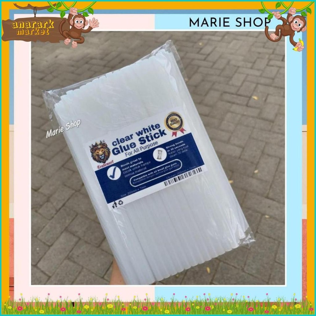 

100 Pc Isi Lem Tembak Refill Glue Stick - Lem Lilin Stick Bakar Perekat Kerajinan Tangan Multifungsi Lem Bakar Diskon Setengah Harga