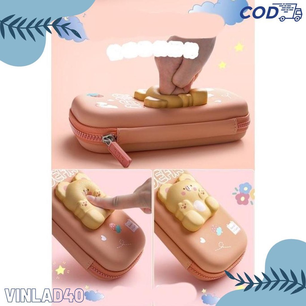 

Kotak Pensil 3D Squishy Tempat Pensil Hardcase Waterproof Pencil Case Anak Lucu 2 Tingkat 2 Lapis Diskon
