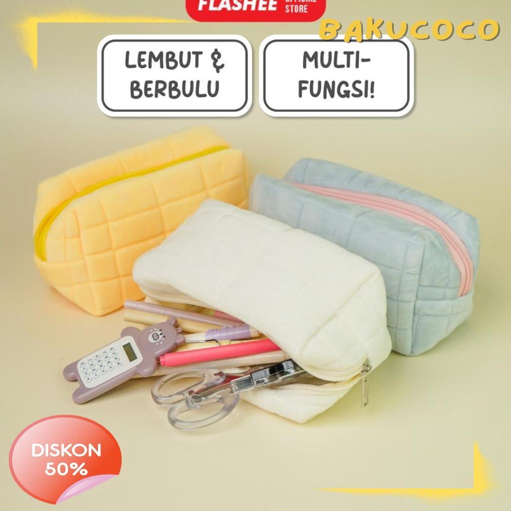 

Flashee Kotak Pensil Aesthetic Korea Bulu Lucu Cloudy Pencil Bag Large Tempat Pensil Sekolah Flashee Muji Style Muat Banyak Kapasitas Besar Multifungsi Terlaris! Produk Ini Banyak Dicari