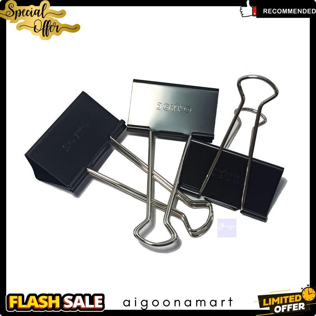 

Joyko - Binder Clip No.300 - Penjepit Kertas - Pack Diskon Setengah Harga