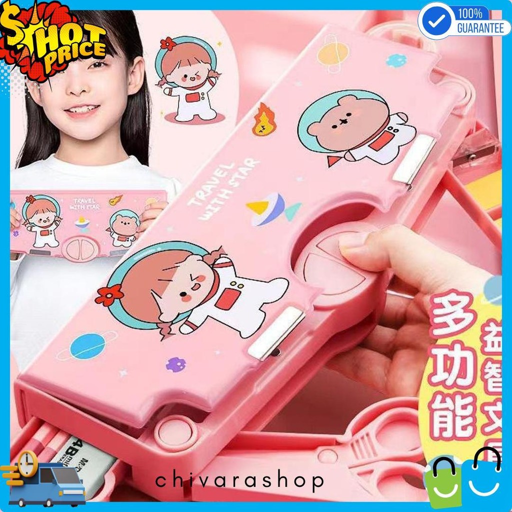 

Kotak Pensil Multifungsi Lengkap Peruncing Gunting Isolasi Penghapus Penggaris Terlengkap Dan Termurah