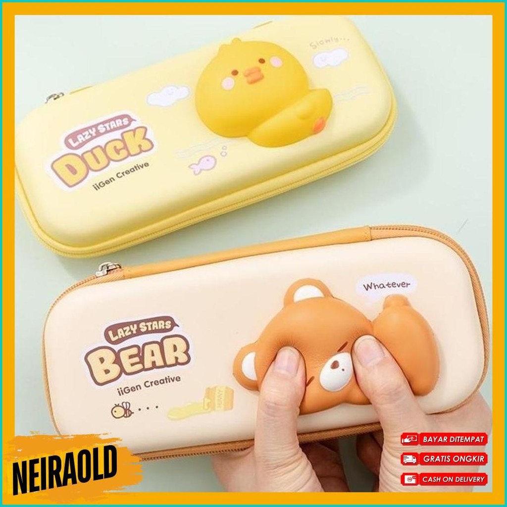 

Tempat Pensil 3D Squishy Anak Sekolah Bahan Eva Kotak Alat Tulis Timbul Hardcase Diskon