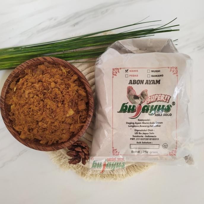 

```````] Abon Ayam SUPER Bu Jayus 250 gram - MANIS SPESIAL