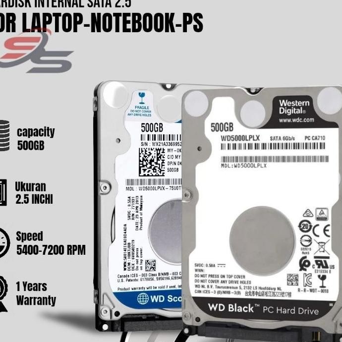 Hardi Laptop Gb Wd Bla Blue Lim 2.5 Ata Hdd Internal For Laptop Noteboo 0 Day Lim Gb New