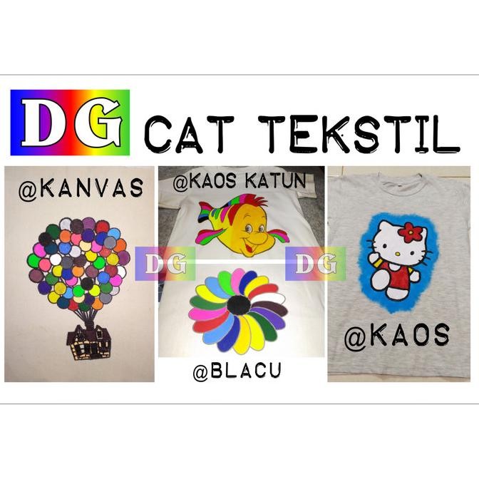 

Baru 30 Cat Paket - Cat Tekstil / Lukis Utk Kaos / Kanvas / Tas / Sepatu Premium