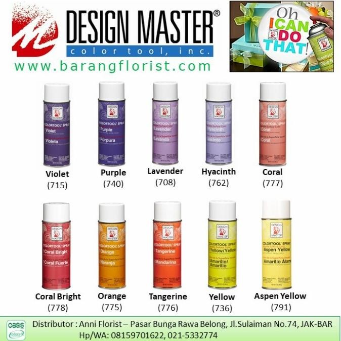 

Baru Design Master Color Spray, Cat Bunga, Aksesoris Toko Bunga Premium