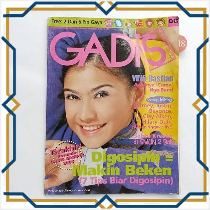[MJT] MAJALAH GADIS COVER INKA , TERAKHIR FORMULIR GADIS SAMPUL 2004