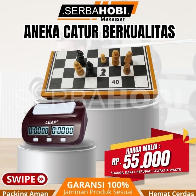 Silahkan Order] Permainan Catur / Catur Kayu / Catur Lipat / Jam catur