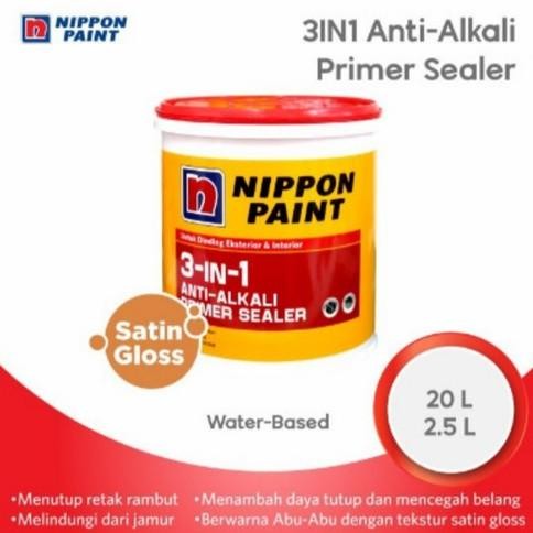___] Cat Dasar Wall Seal Nippon Paint 3 In 1 Primer Sealer Anti Alkali