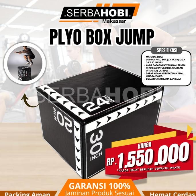 ] Plyo Box Jump / Plyo box Ketangkasan / Alat Latih Ketangkasan Lompatan / Plyo Box Jump 20inc / 24i
