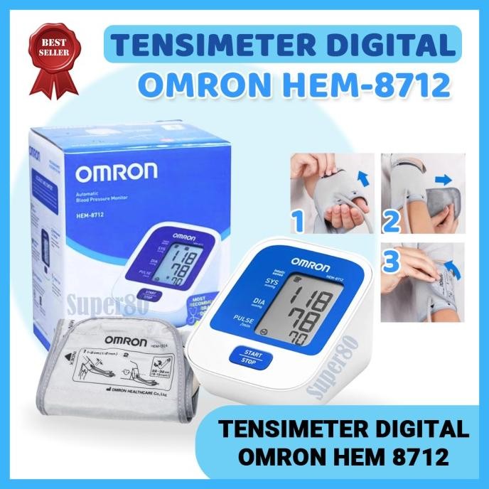 OMRON HEM 8712 TENSIMETER DIGITAL ALAT TENSI METER TEKANAN DARAH ORIGINAL DAN TERPERCAYA