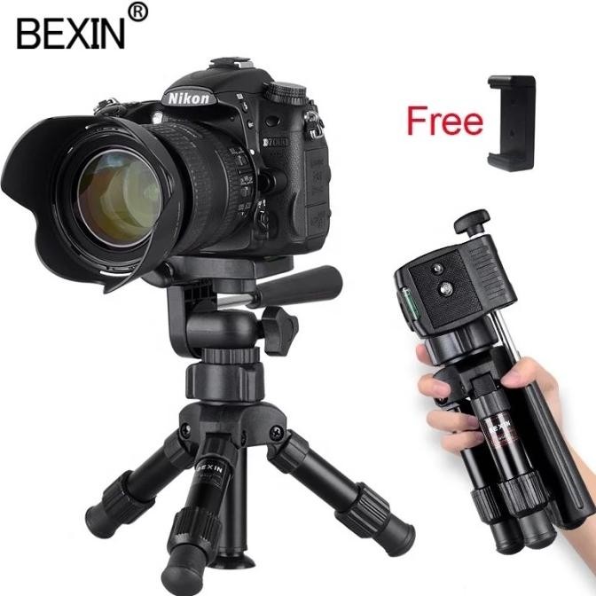 BEXIN MS02 Tripod 3 Way Aluminium Ball Head Portable for Phone Camera