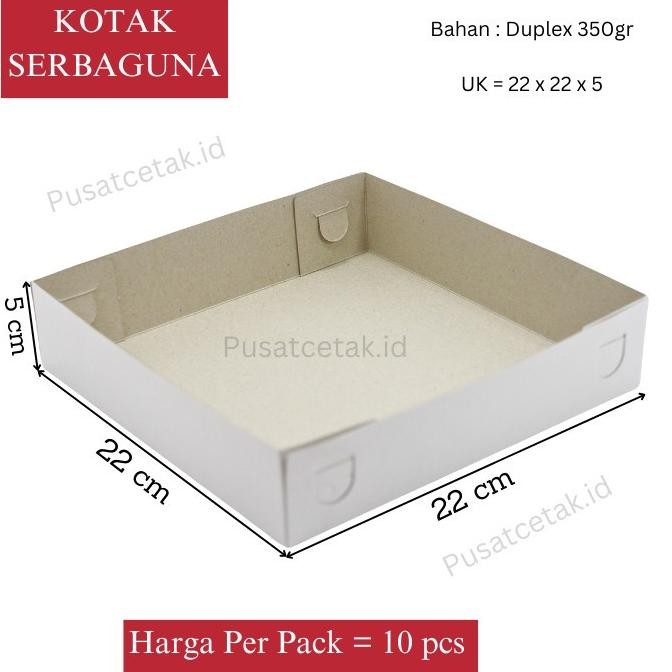 

(Good) Dus Kotak kue / kotak serbaguna motif kekinian 22x22x5