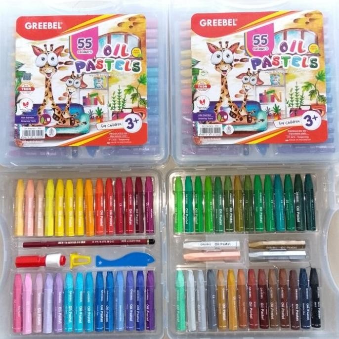

Crayon Oil Pastel Greebel 55 Warna ( Set ) [ Original ]
