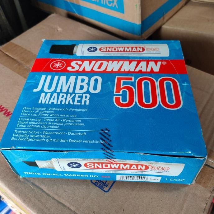 

BEBAS ONGKIR - spidol snowman jumbo marker 500 harga 1 dus isi 12 pcs
