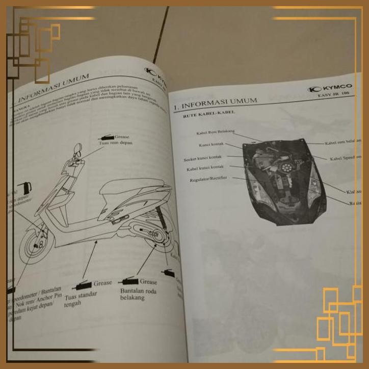 [YNM] FS BUKU SERVICE SERVIS MANUAL KYMCO EASY JR 100 KYMCO EASY JR100