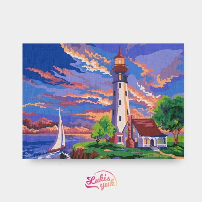 

Baru The Lighthouse - Paint By Numbers - 35X25Cm - By Lukisyuk Premium