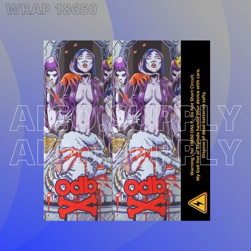

*PromoGet2* Ambitionstore Stiker Wrap Baterai 18650 Odb V1 All Series Pelindung Dan Penghias Untuk Segala Merek 44 Stiker Garskin HP/Case Custom COD