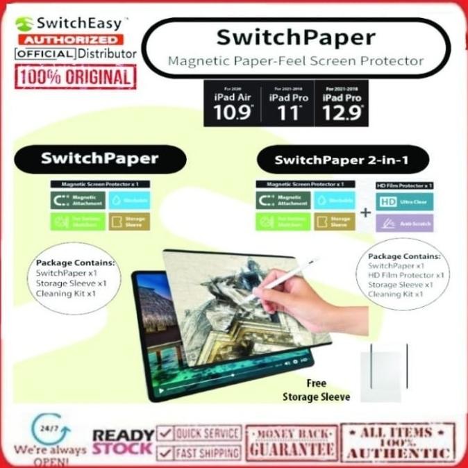 IPAD PRO 12.9 M1 2021 2018 SWITCHEASY PAPERLIKEE SWITCHPAPER MAGNETIC 1804T