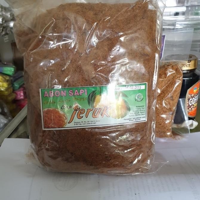 

(Good) Abon Sapi Asli Cap Jeruk Boyolali 1 kg Halal