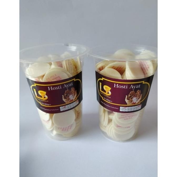 

(Good) Hosti Ayat Last Supper (cup isi 200pcs)