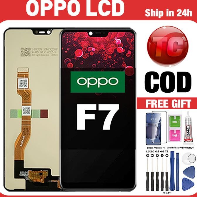 Original Lcd OPPO F7 fullset ori asli Layar hp touchscreen Sentuh Versi Tinggi SAMD