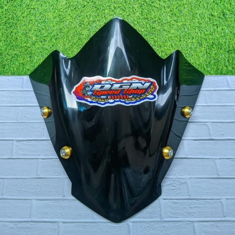 Visor Satria Fu Facelift Model Slip Lancip Windshield Satria Fu Facelift 2013 2014 Plus Baut Variasi