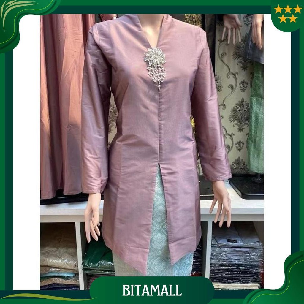 Rohmah Kebaya - Setelan Kebaya Tafeta Tunik Melayu / Kebaya Tafeta Busui Jumbo / Kebaya Modern / Keb