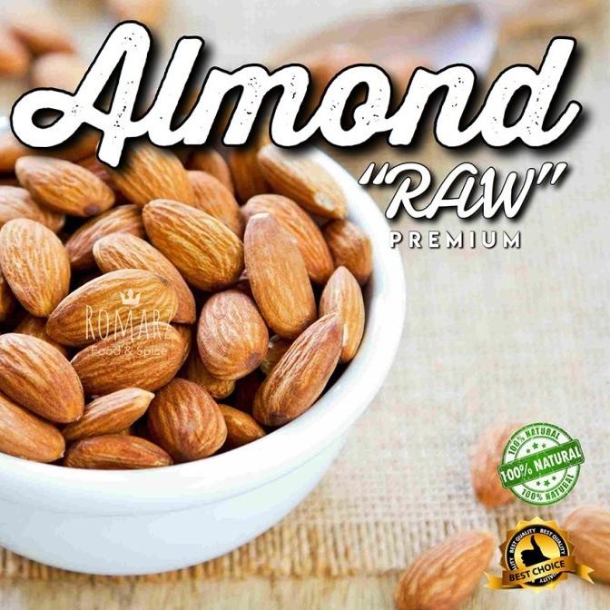

(Good) KACANG ALMOND MENTAH 500gr | RAW WHOLE ALMOND NOT ALMOND ROASTED 500gr