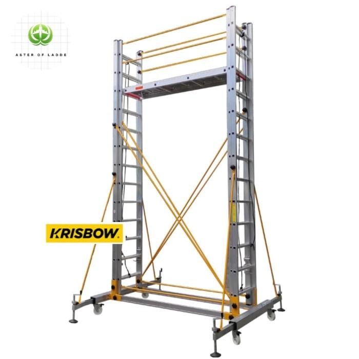 Tangga Scafolding Alumunium Krisbow 6.85 M Kokoh stabil