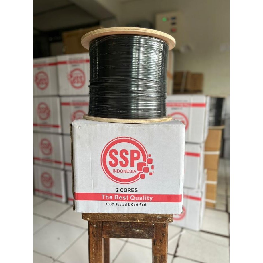 KABEL FIBER OPTIK 2CORE 1KM 3SELING ORIGINAL DAN TERPERCAYA