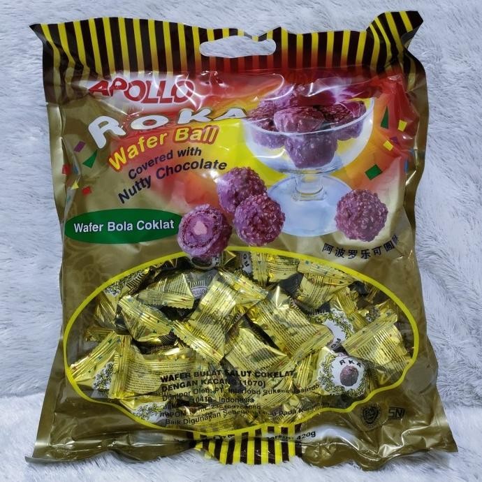 

(Good) Coklat Apollo Roka Wafer Bola Coklat 420 gr