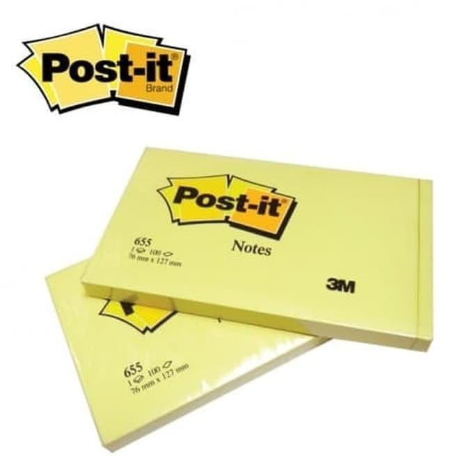 

NEW Post it Sticky Note 3M 655 Yellow 1 pack isi 12 pads