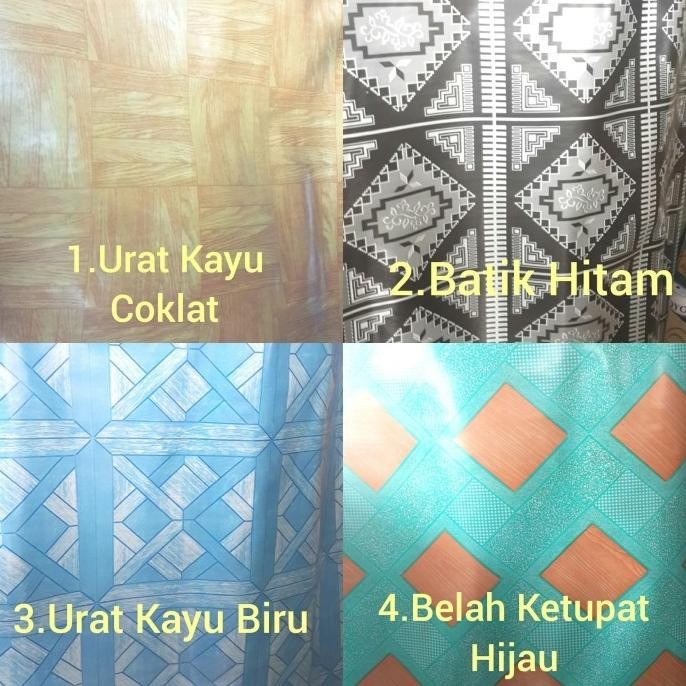 (Good) Daimaru Karpet Lantai Meteran Plastik/Alas Taplak Meja Tebal