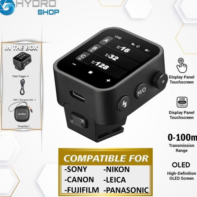 TERBARU - Godox X3 Touchscreen TTL Wireless Flash Trigger / Godox X3S / Godox X3F / Godox X3C / Godo