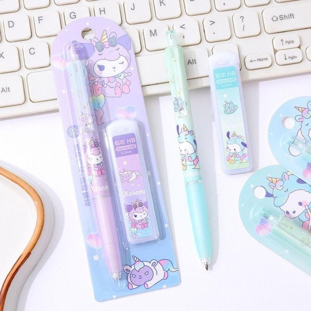 

Big Sale!!! PENCIL MECHANICAL 0.5MM WITH REFILL alat tulis pensil lucu murah Sale