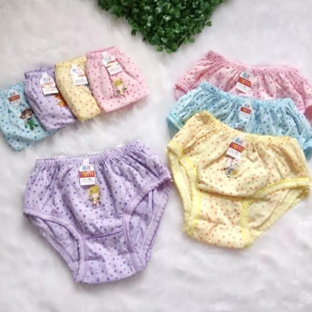 6 Pcs Celana Dalam Anak Perempuan Motif Lucu/Celana Dalam Anak Perempuan Sablon/Cd Anak Motif Lucu/C