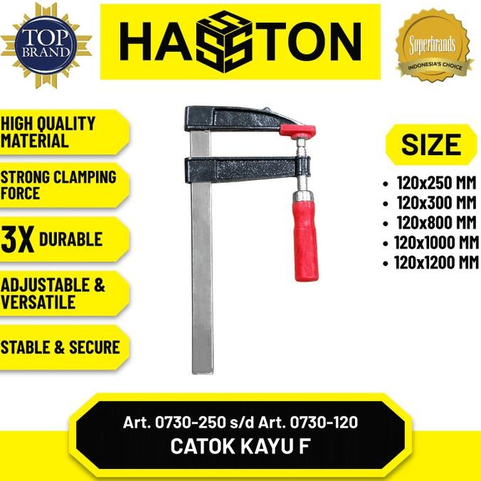 Sale Hasston Catok Kayu F / Catok Penjepit Kayu / F-Clamp Klem F (0730)