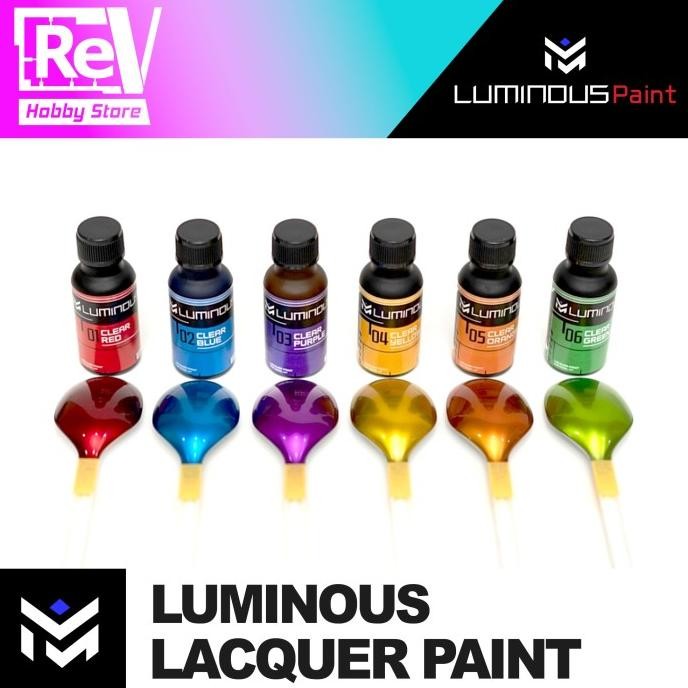

Promo LUMINOUS PAINT CLEAR COLOR SERIES RED BLUE PURPLE YELLOW ORANGE GREEN COD