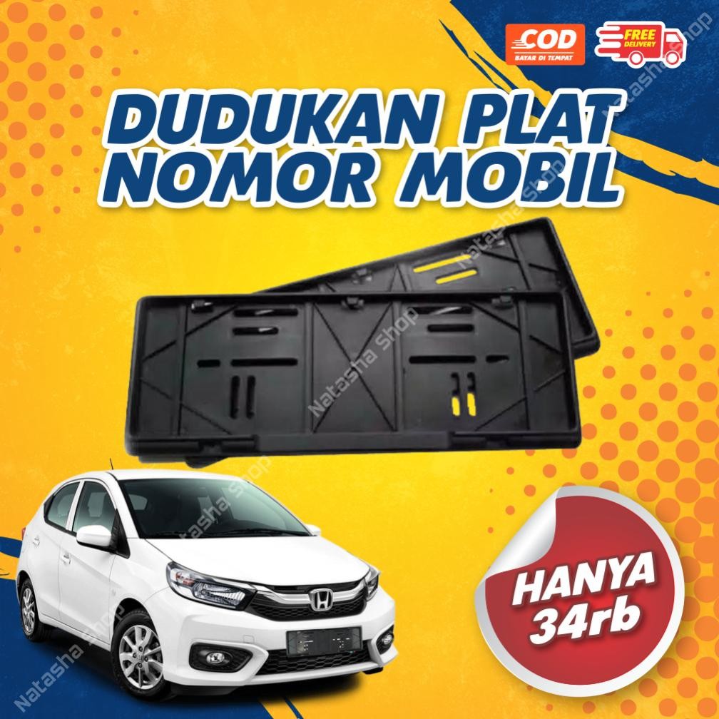Dudukan Plat Nomor Mobil | Tatakan Plat Nomor | Cover Plat Nomor Mobil Universal | Dudukan Plat Akri