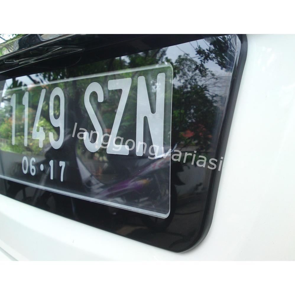 Cover plat nomor cembung custom honda freed