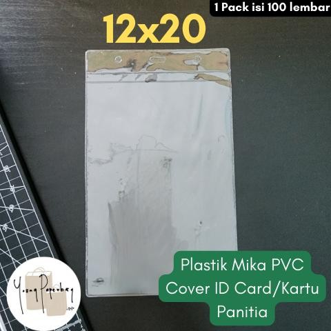 

TR24 Kantong Plastik Mika Cover Nametag Panitia / ID CARD Uk. 12 x 20 Termurah