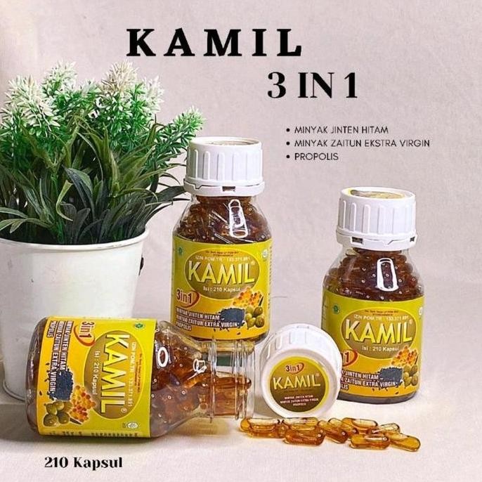 

Kamil 3 in 1 isi 210 Minyak Jinten Hitam Habbatussauda Zaitun Plus Propolis NUG