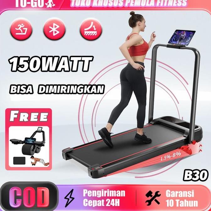 Treadmill Elektrik Lipat Portable Walking Pad Running Pad Termurah WAR